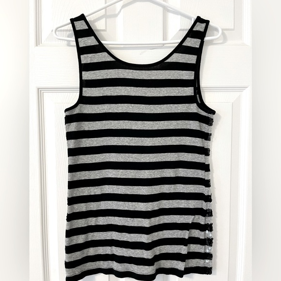 Old navy stripe sequin tank top - Picture 2 of 2